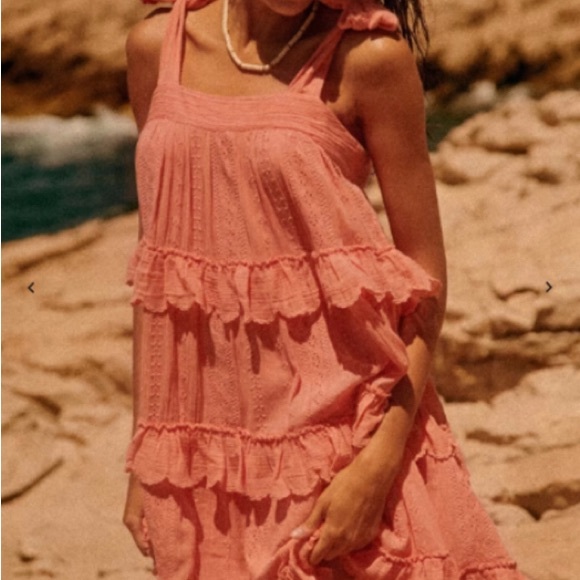 Sezane Embroidered Ruffles Dress - Picture 2 of 16